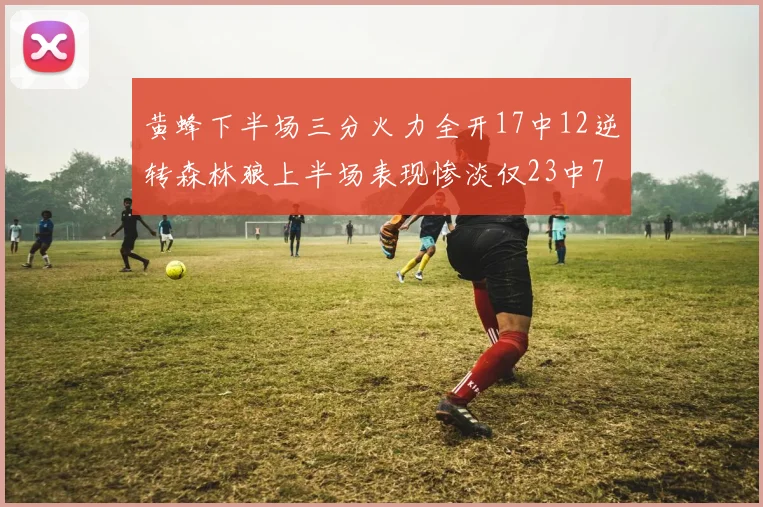 黄蜂下半场三分火力全开17中12逆转森林狼上半场表现惨淡仅23中7